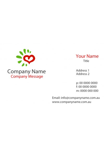 Heart Logo Business Card